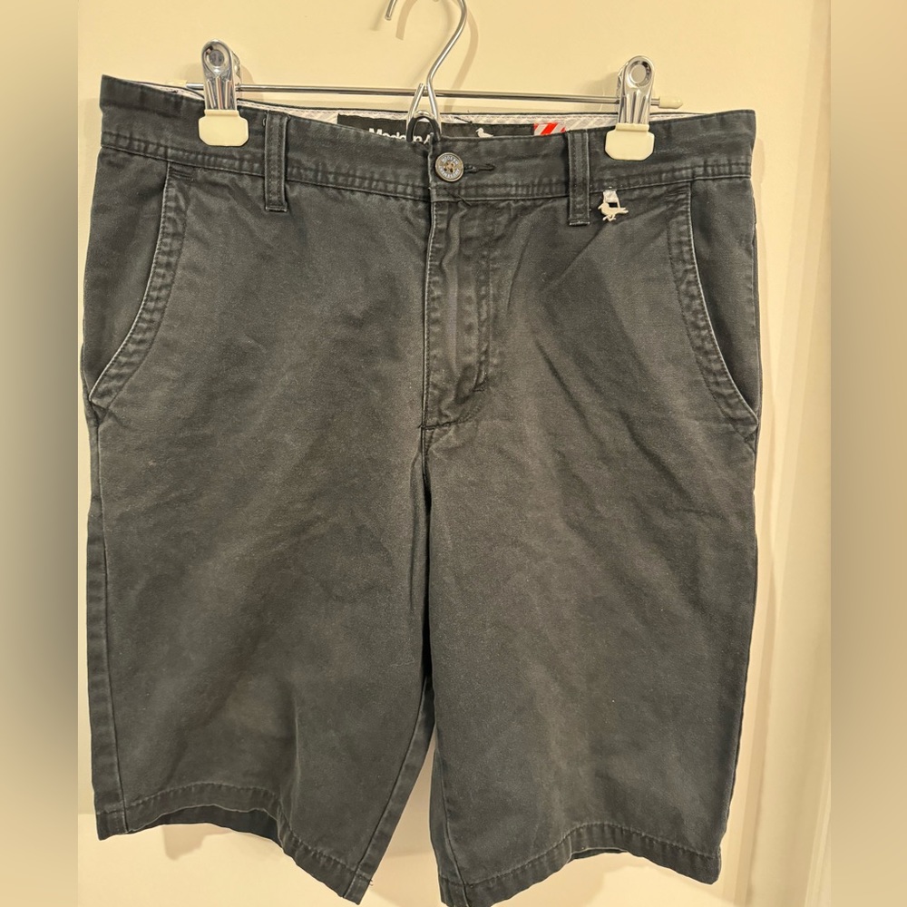 Modern Amusement Shorts Men’s 31 Black Cotton  Flat‎ Front